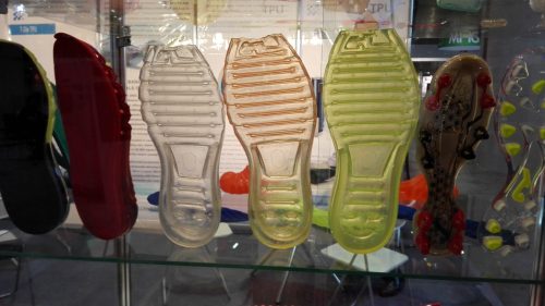 colorful TPU air sole from blow molding machine