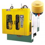 Plastic-air-bump-with-spring-inside blow molding machine